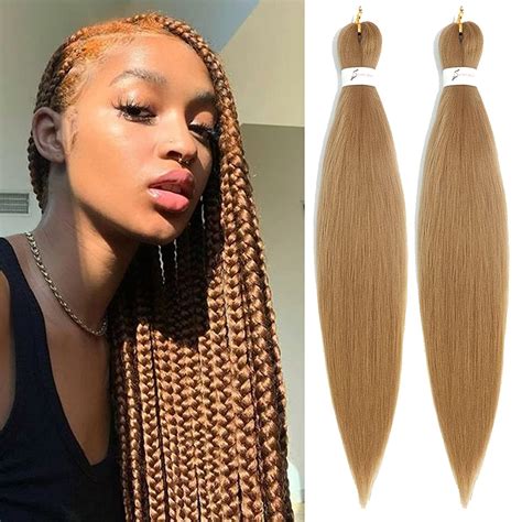 G Inch Pre Stretched Braiding Hair Natural Extension Synthetic Fiber Yaki Texture Hot