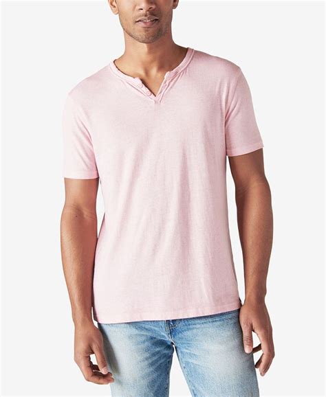 Lucky Brand Mens Regular Venice Burnout Notch Neck T Shirt Macys