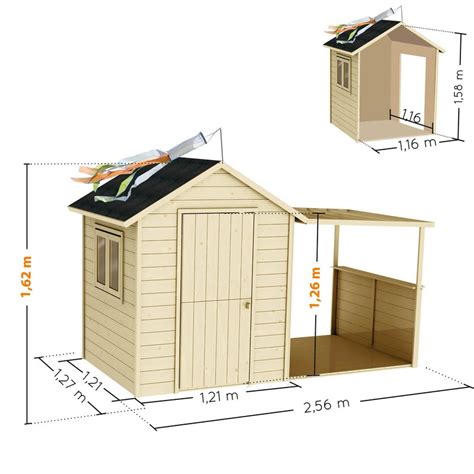 Maison En Bois Avec Porche Pour Enfants Eug Nie Maisons D Enfants