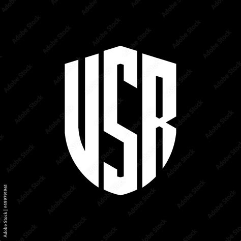vsr letter logo design vsr modern letter logo  black background