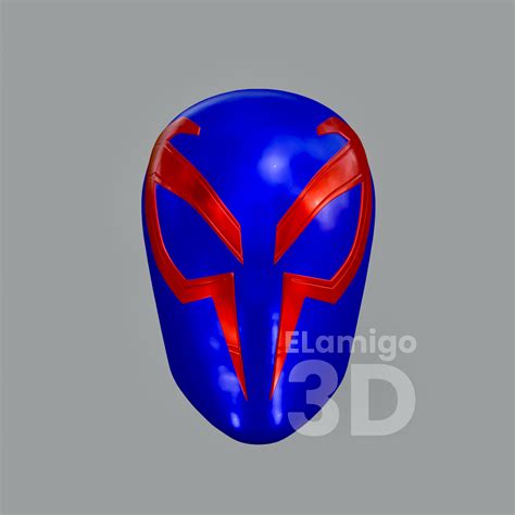 Файл 3D Spiderman 2099 Faceshell (3D Files) / Spiderman: across the ...