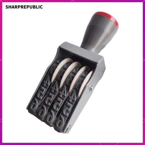 sharprepublic numbering stamp  bands number seal digit stamp digital
