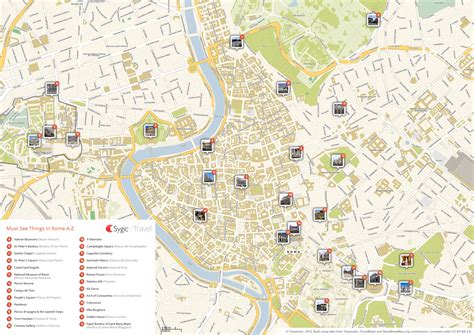 Map of Rome Attractions | Sygic Travel