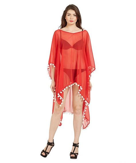 Rayon Deep V Neck Solid Beach Bikini Tunic Cover Ups Swimsuit Top Women Yellow C Dwt Dsh