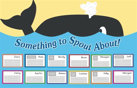 Whale Themed Classroom Activities Spouting Good Work