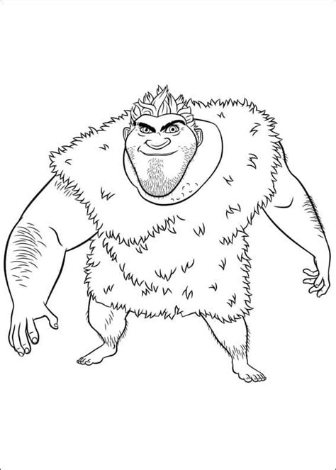 Раскраски Семейка Крудс – Бесплатнo Pаспечатать или Cкачать Oнлайн