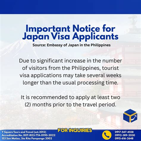 Y Square - 📢 𝐈𝐦𝐩𝐨𝐫𝐭𝐚𝐧𝐭 𝐍𝐨𝐭𝐢𝐜𝐞 𝐟𝐨𝐫 𝐉𝐚𝐩𝐚𝐧 𝐕𝐢𝐬𝐚 𝐀𝐩𝐩𝐥𝐢𝐜𝐚𝐧𝐭𝐬 The Embassy of