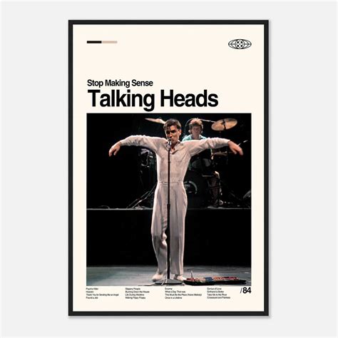 Talking Heads Movie Poster, Talking Heads Poster, Minimalist Movie