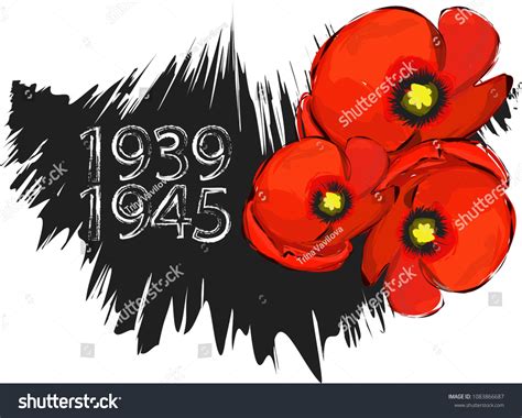World War Ii Commemorative Symbol Dates Stock Vector (Royalty Free ...