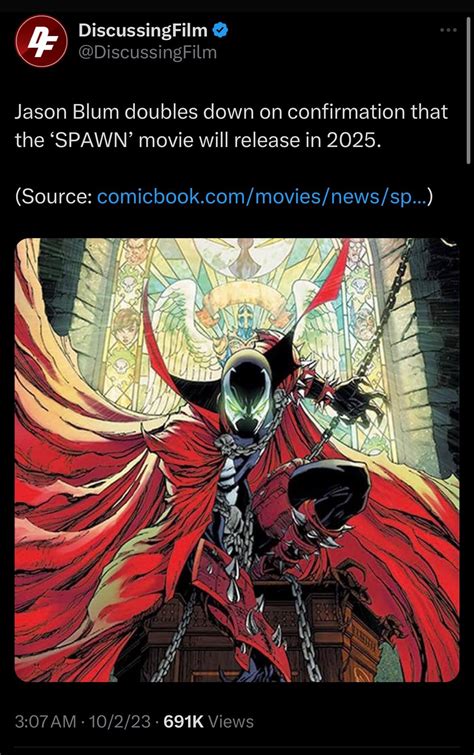 Spawn Movie Confirmed For 2025 Again Rspawn