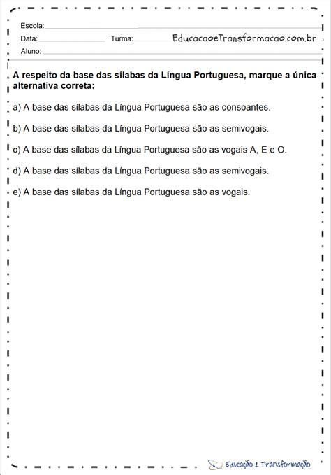 Atividades Com Monossílabas Dissílabas Trissílabas E Polissílabas 3o Ano