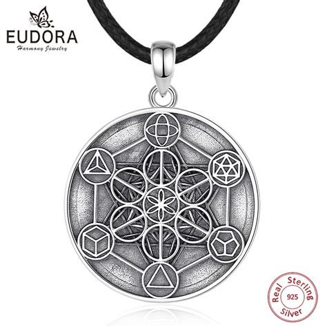 Eudora Collar De Plata De Ley 925 Con Forma De Ngel Arc Ngel Cubo