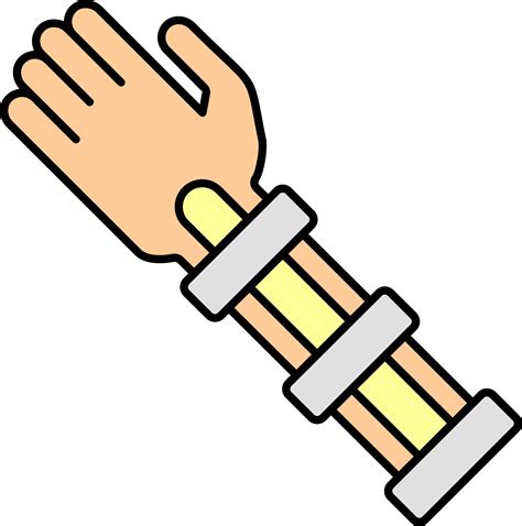 arm, bone, break, stick, to tie color icon 14056552 Vector Art at Vecteezy