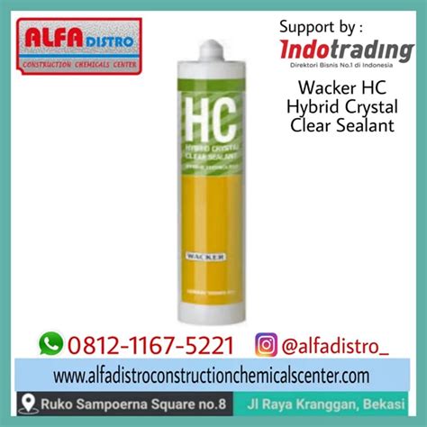 Jual Wacker Hc Hybrid Crystal Clear Sealant Bekasi Alfa Distro