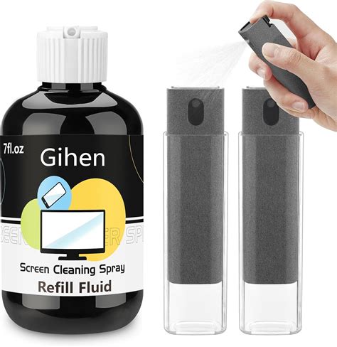 Refillable Screen Cleaner (16 Times), Screen Cleaner Spray and Wipe ...
