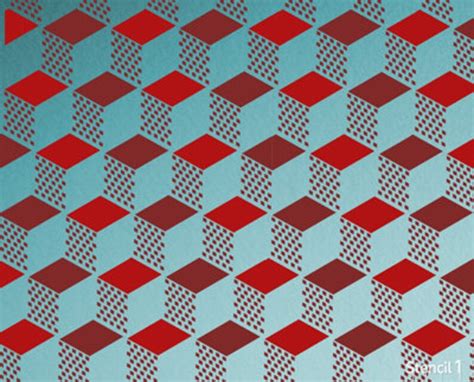 stencil geometric  repeat pattern stencil spa etsy