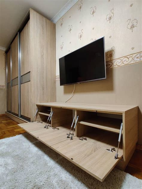 Тумба под телевизор, газлифт обратного действия Smart , петли Blum ...