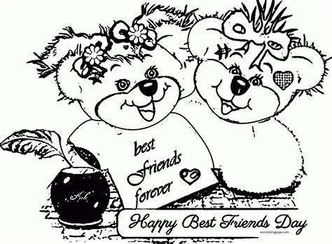 Friendship Coloring Pages For Preschool Coloring Pages