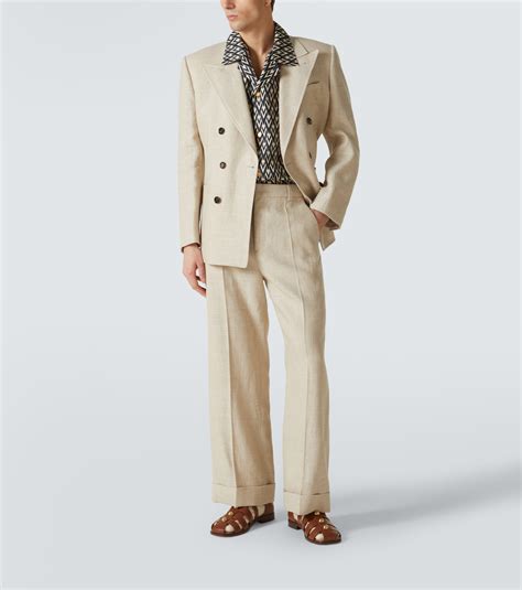 Hemd Toute La V Aus Leinen In Nude Valentino Mytheresa