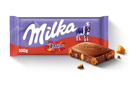 Czekolada Milka mleczna Daim z kawałkami chrupiącego karmelu 100 g