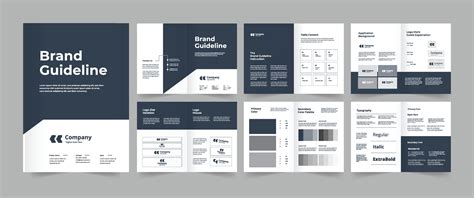 Brand guidelines design 36603225 Vector Art at Vecteezy