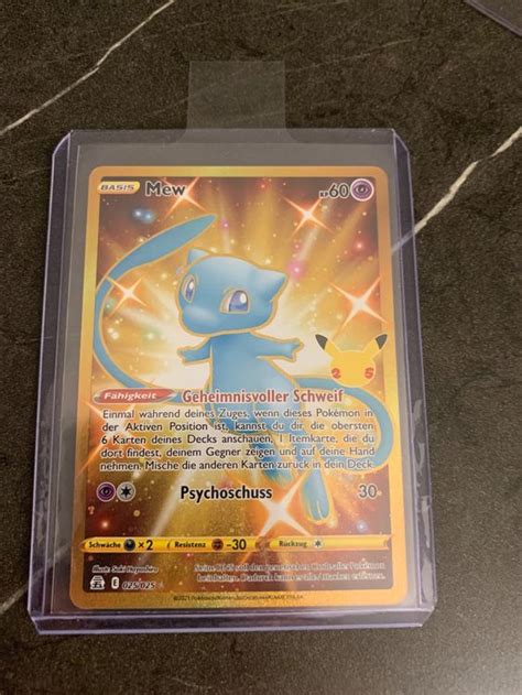 Mew Fullart Gold Pokémon Karte Kaufen auf Ricardo