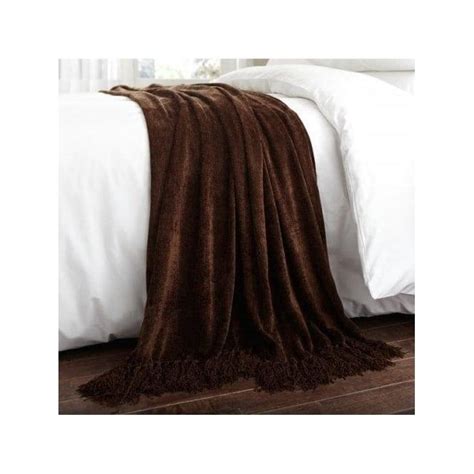 Luxury Chenille Throw In Brown Chenille Throw Chenille Blanket Chenille