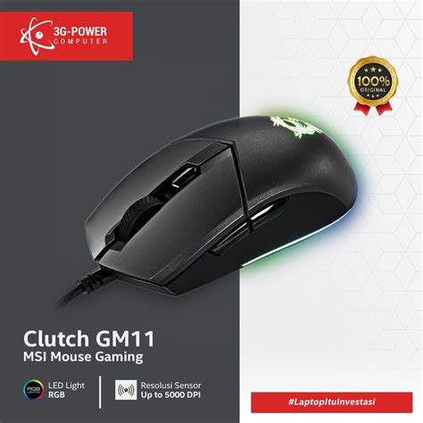 Jual MSI CLUTCH GM11 Gaming Mouse Wired | Shopee Indonesia