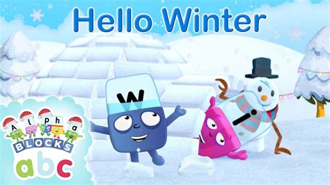 Officialalphablocks Hello Winter ️ ☔️ 🌨 🌬 Its Winter Time