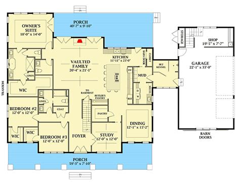 Bedroom Dual Story Farmhouse With Optional Garage Loft Floor Plan