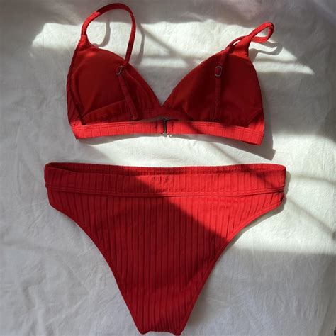 Red Billabong Maui High Rider Bikini Set Its Depop