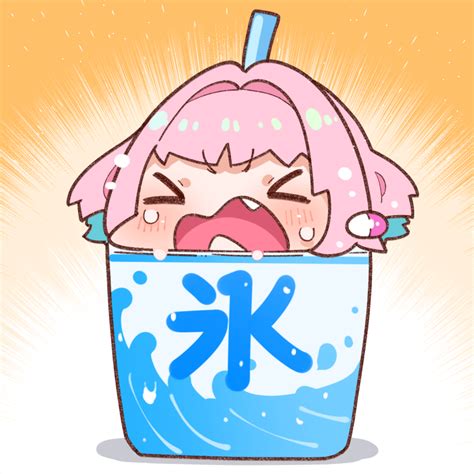 Safebooru 1girl Bangs Blue Hair Blush Chibi Closed Eyes Crying Cup Drinking Straw Eyebrows