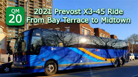 Mta Qm Express Bus Ride Prevost X From Bay Terrace To