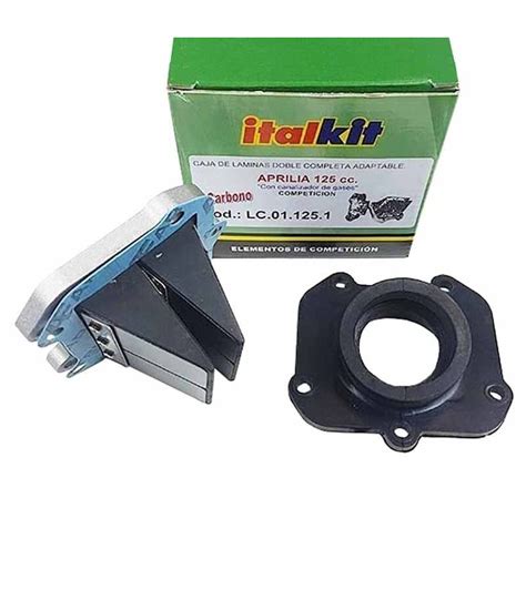 Caja De Laminas Aprilia RS 125 Italkit Doble Prisma Carbono Con Tobera