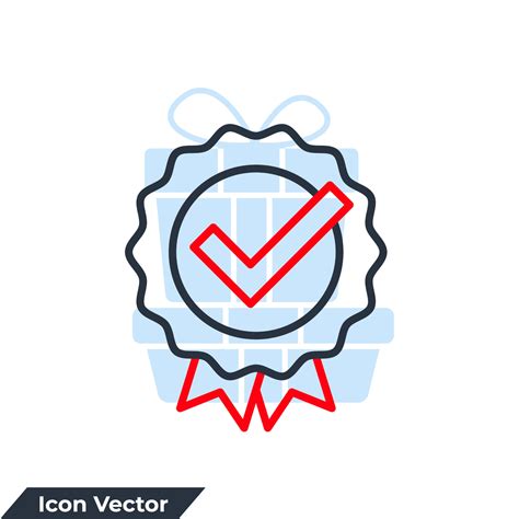 Quality Icon Logo Vector Illustration Approval Check Symbol Template