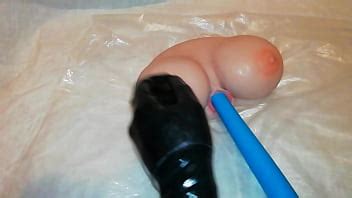 Dildo Sex Toy In Latex Gloves With Sex Doll Xnxx