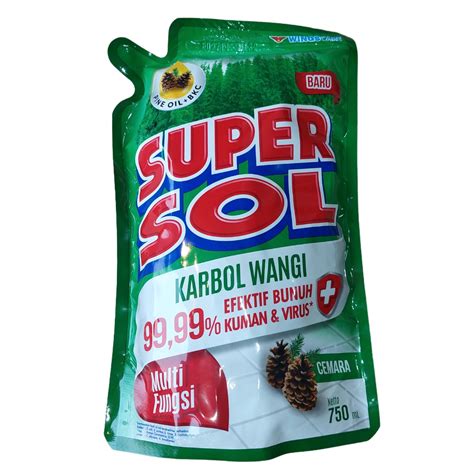 Supersol Karbol Wangi Kemasan Pouch 750 ML Lazada Indonesia