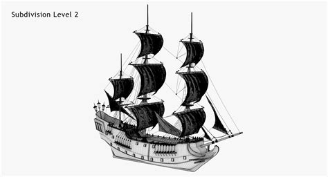 Ship Black Pearl 3d Turbosquid 1274809