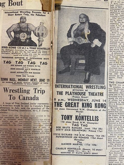 Rasslin History 101 On Twitter RT Ostpies June 23 1966 Rotorua