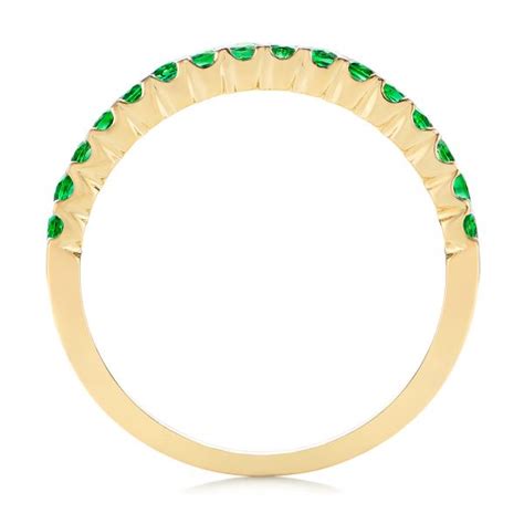 Green Emerald Wedding Band #104591 - Seattle Bellevue | Joseph Jewelry