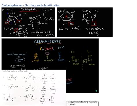 Carbohydrates Notes Carbohydrates Naming And Classification Drawing Fischer Projections Of