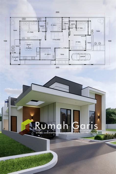 Casa 9 X 10 M House 9 X 10 M Rumah 9 X 10 M Haus Architektur