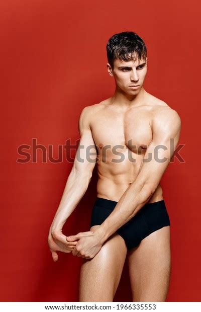 Sexy Athletes Naked Torso Black Panties Stock Photo Shutterstock