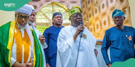 Drama As Sanwo Olu Spotted Inside Mosque With Tinubu During Jumat