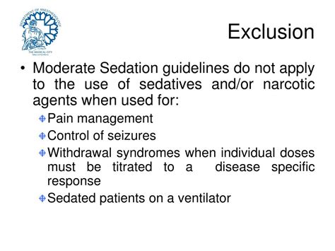 Ppt Guidelines For The Care Of Patients Undergoing Moderate Or Procedural Sedation The Medical