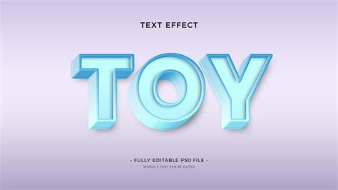 Premium Psd Toy Text Effect