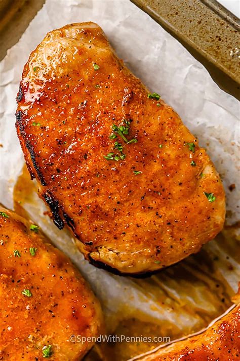 Juicy Baked Pork Chops Spend With Pennies Karinokada