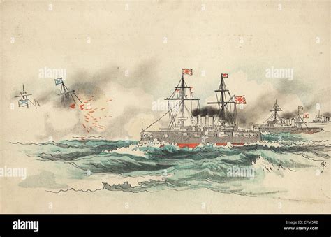 Batalla Naval En Tsushima 1905 Fotografía De Stock Alamy