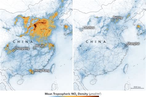 Effetto Coronavirus Inquinamento Ridotto Sopra La Cina Focus It