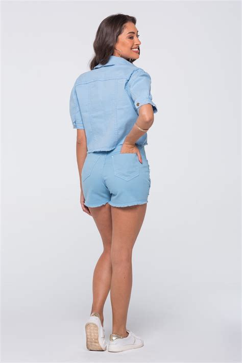 Shorts Sarja Hot Pants Empina Bumbum Gera O Moderna